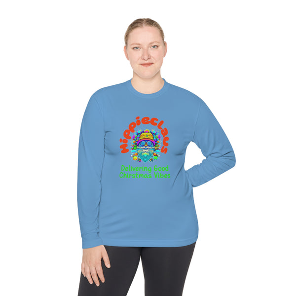Unisex Long Sleeve TShirt Hippie Claus Graphic Tshirt Funny Tee