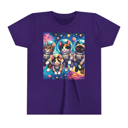 Kids Cats In Space TShirt Kids Graphic Tee