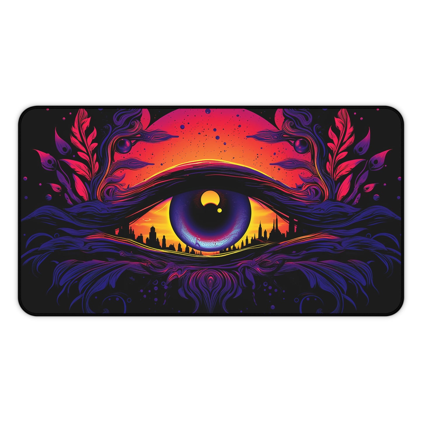 Synthwave Eye - Desk Mat