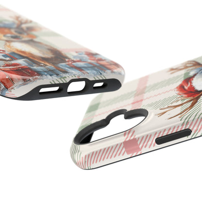 Festive Reindeer MagSafe Christmas iPhone Case