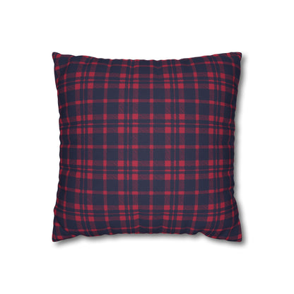Blue & Red Plaid Christmas Pillowcase