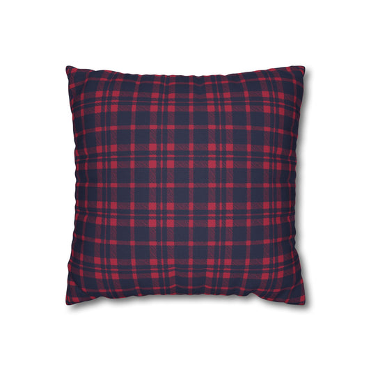 Blue & Red Plaid Christmas Pillowcase