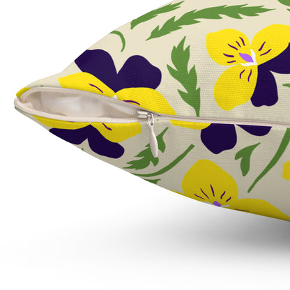 Violet Pansy - Indoor Throw Pillow