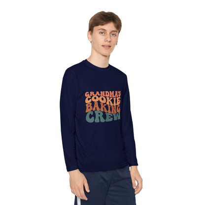Kids Long Sleeve Grandma Cookie Baking Crew