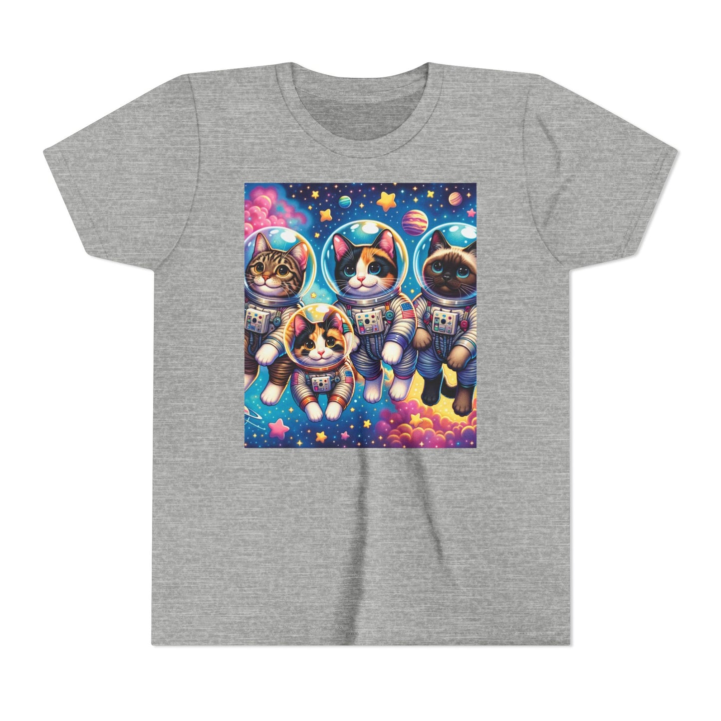 Kids Cats In Space TShirt Kids Graphic Tee