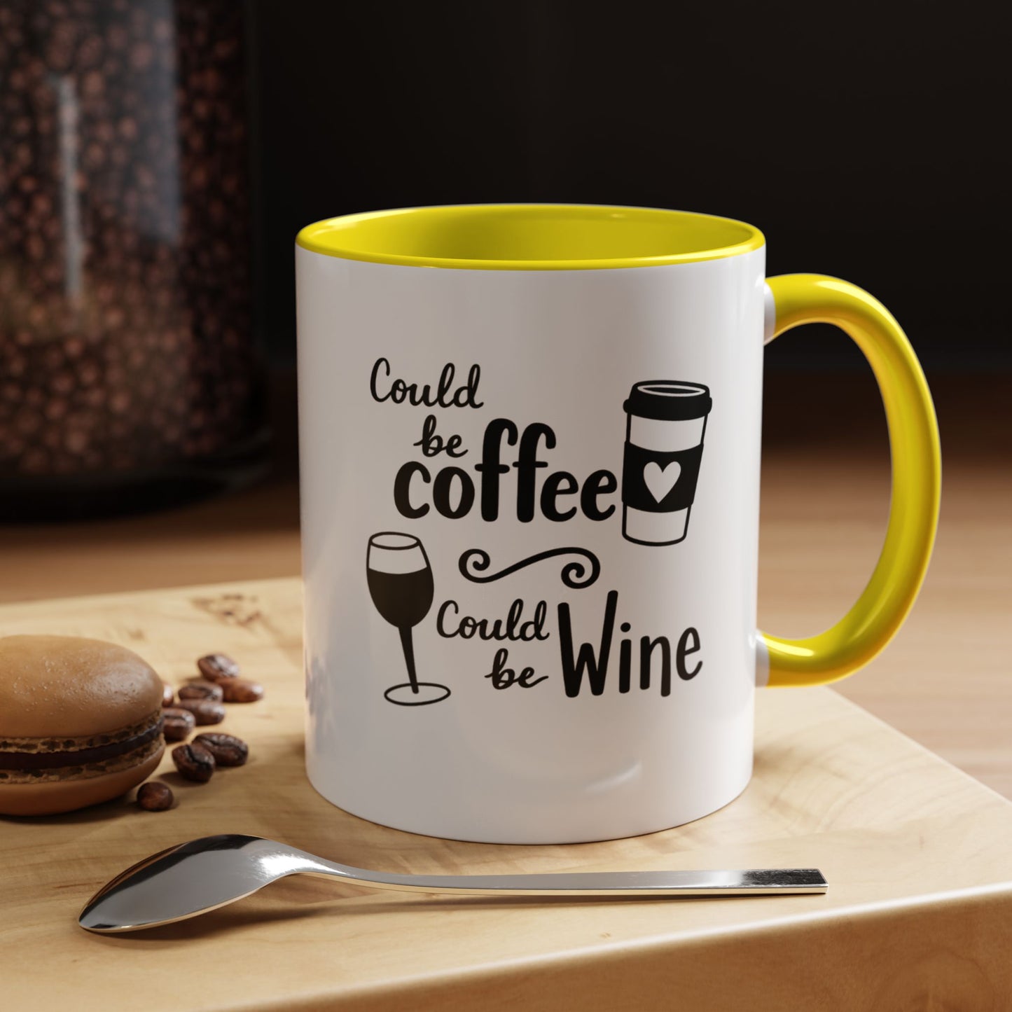 Could Be Coffee Could Be Wine Mug | Accent Coffee Mug Funy Gift Idea Co-Work Present Mom Life
