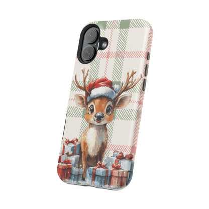 Festive Reindeer MagSafe Christmas iPhone Case
