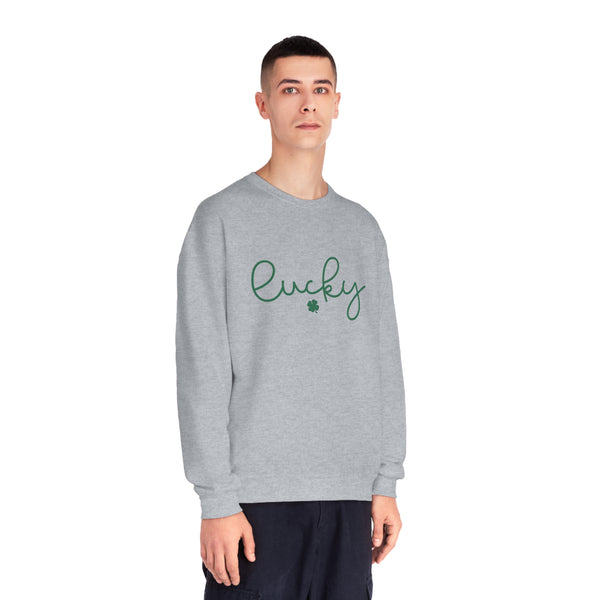 Lucky, Green Lucky Sweatshirt, St Patricks Day Sweatshirt, NuBlend® Crewneck Sweatshirt