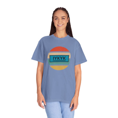 IYKYK Vintage Style Tee with Retro Rainbow