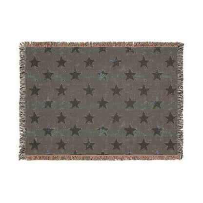 Patriotic Star Woven Blanket