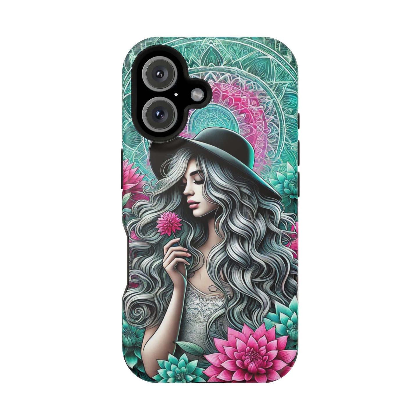 Boho Chic Floral MagSafe iPhone Case