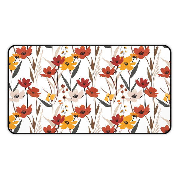Autumn-Inspired Floral Desk Mat