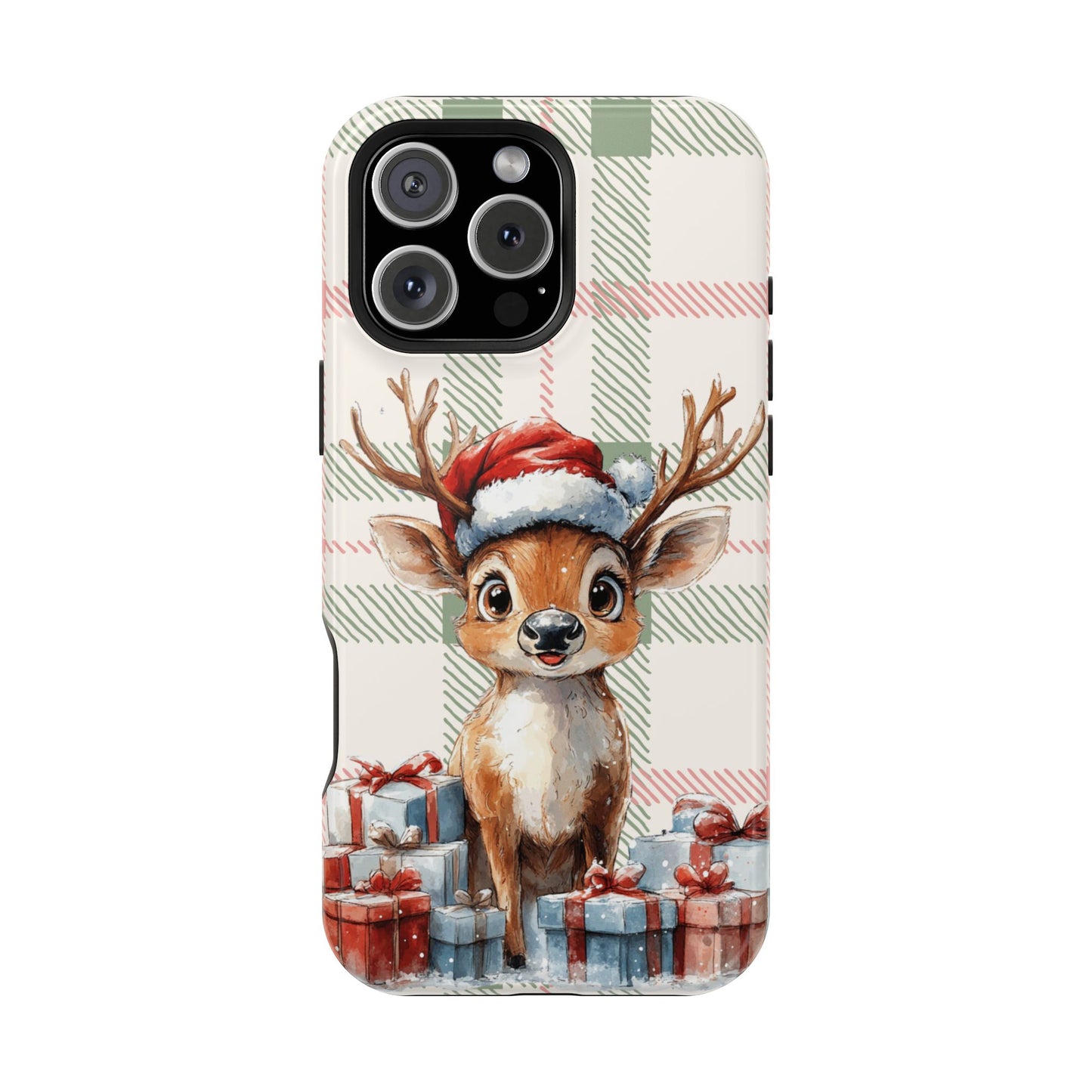 Festive Reindeer MagSafe Christmas iPhone Case