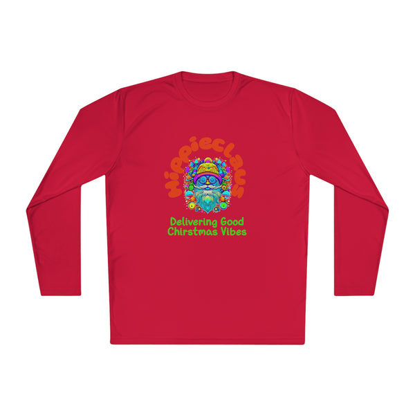 Unisex Long Sleeve TShirt Hippie Claus Graphic Tshirt Funny Tee