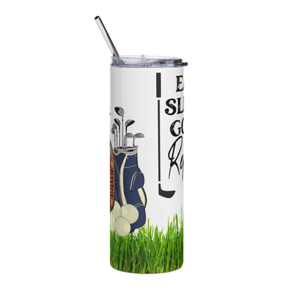 Eat Sleep Golf Repeat - 20oz Stainless Steel Tumbler