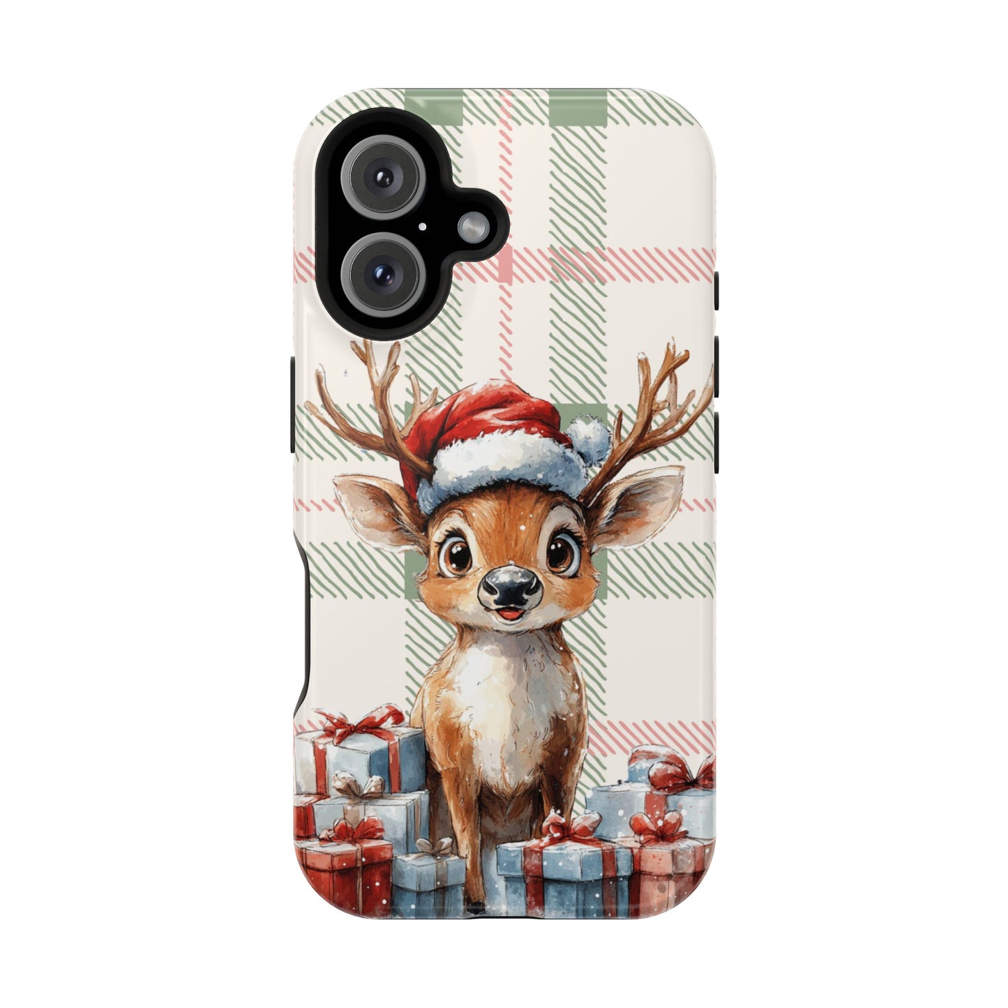 Festive Reindeer MagSafe Christmas iPhone Case