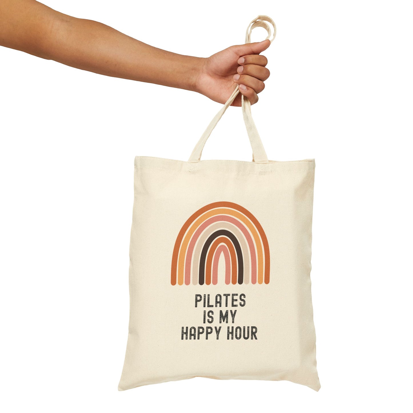 Pilates Themed Cotton Tote Bag, Eco-friendly Gym Bag, Workout Gift, Pilates Lover Tote, Yoga Essentials