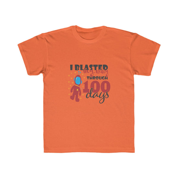 Kids I Blasted Through 100 Days of School - Regular Fit Tee