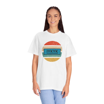 IYKYK Vintage Style Tee with Retro Rainbow