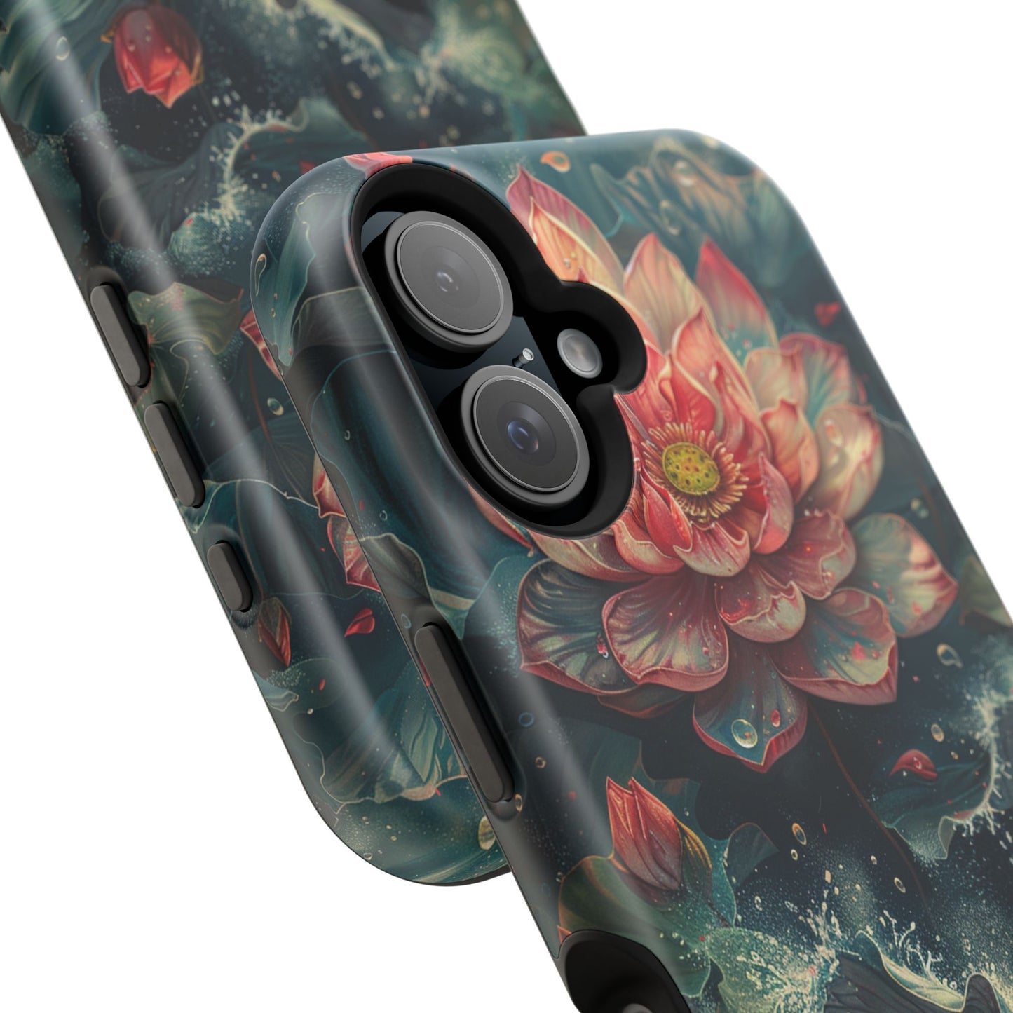 Elegant Lotus Blossom Artistic MagSafe iPhone Case