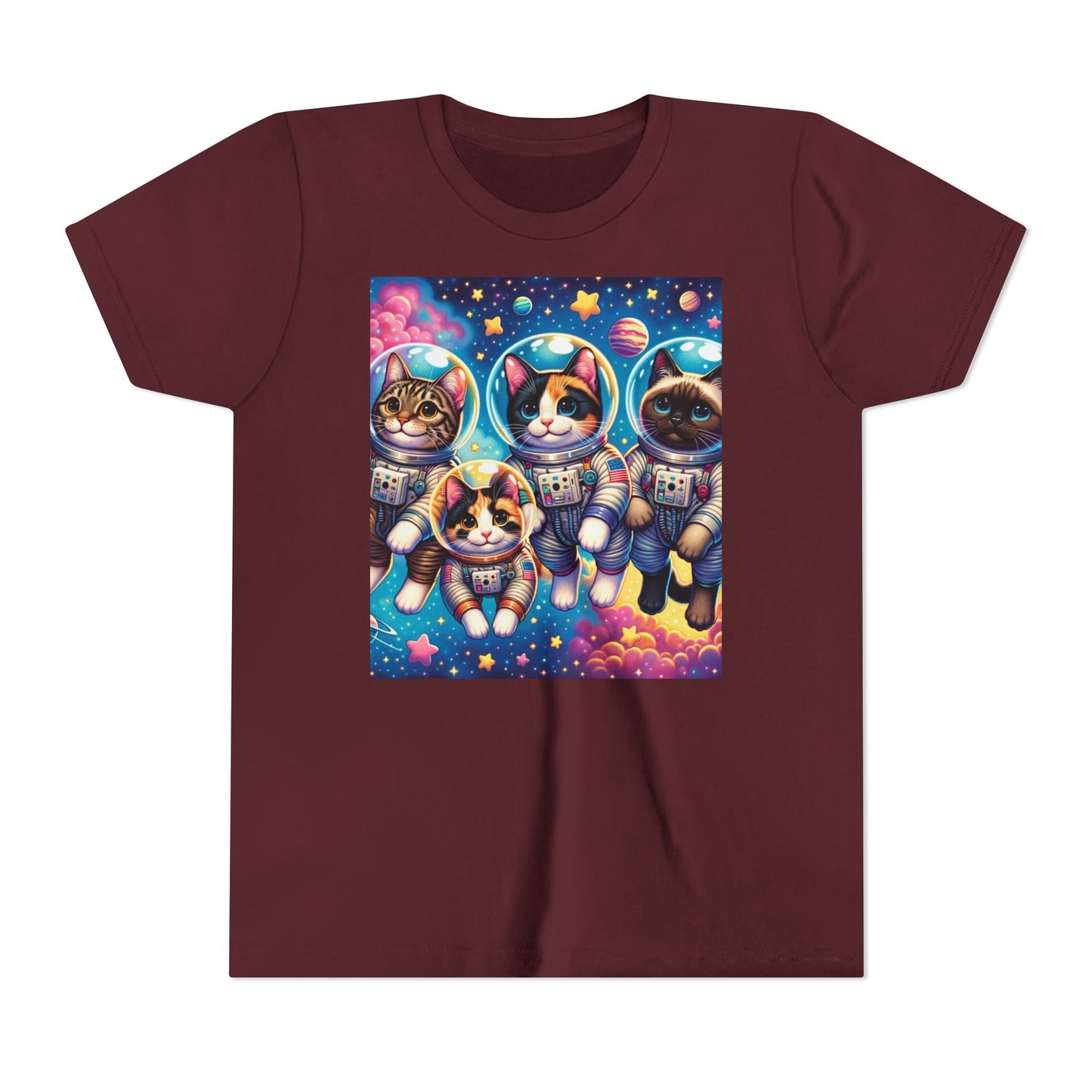 Kids Cats In Space TShirt Kids Graphic Tee