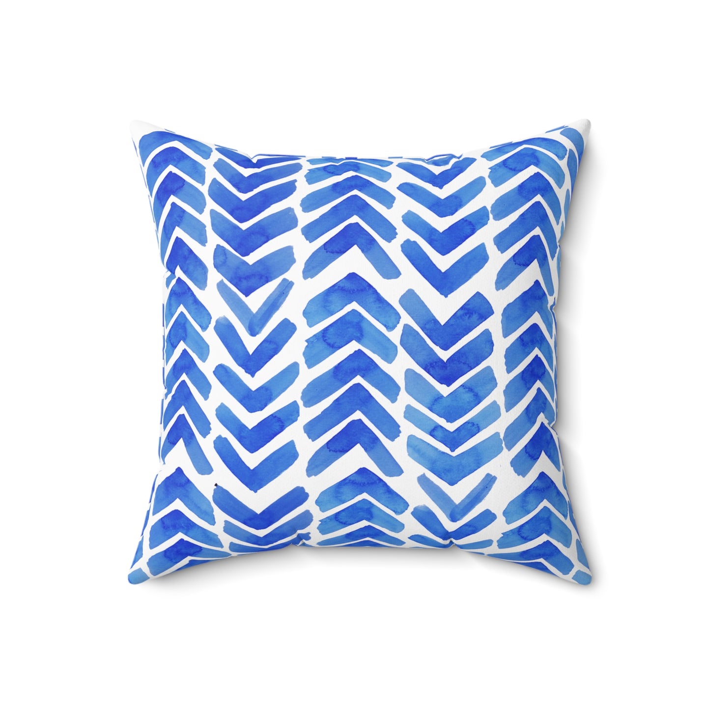Blue Chevron - Indoor Throw Pillow