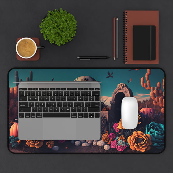 Day of the Dead Desk Mat, Custom Desk Mat, Gamer Desk Mat, Custom Day of the Dead Desk Mat for Gaming or Home Office