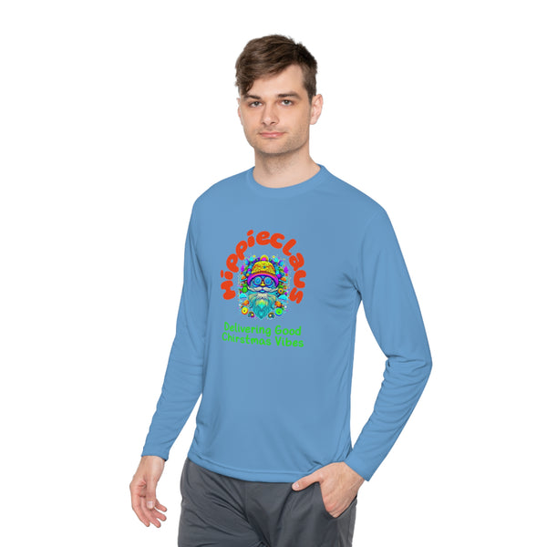 Unisex Long Sleeve TShirt Hippie Claus Graphic Tshirt Funny Tee