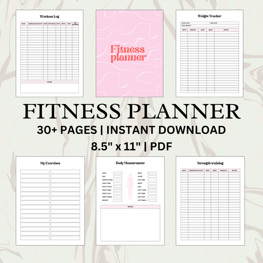 Fitness Tracker PDF - Digital Download