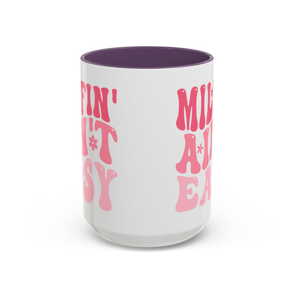 Milfin' Ain't Easy Funny Mom Mug | Sarcastic Coffee Cup Gift for Moms