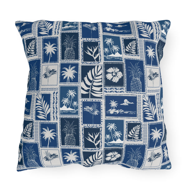 Palm Trees & Pineapples Tropical - Outdoor Pillow