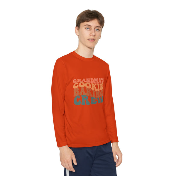 Kids Long Sleeve Grandma Cookie Baking Crew
