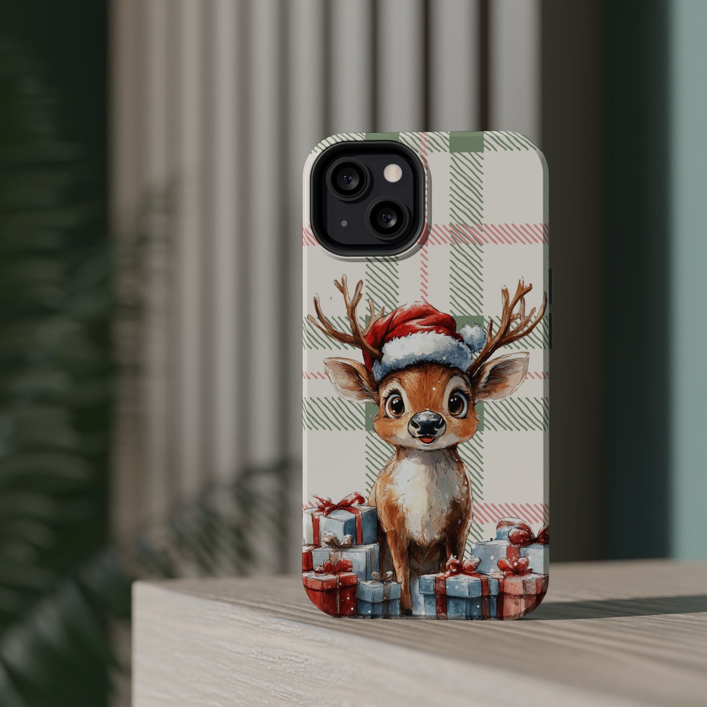 Festive Reindeer MagSafe Christmas iPhone Case