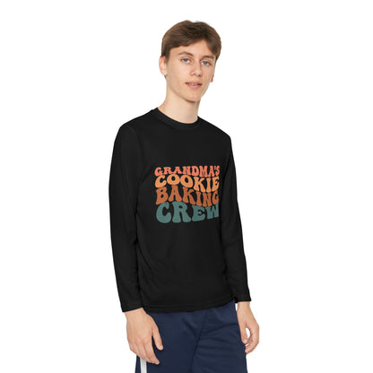 Kids Long Sleeve Grandma Cookie Baking Crew