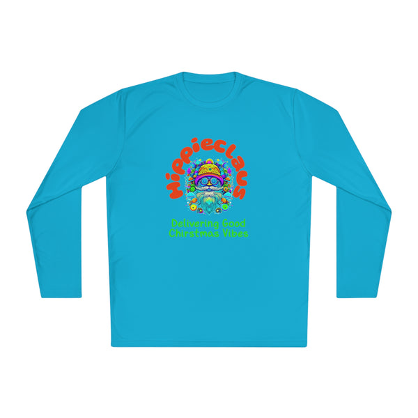 Unisex Long Sleeve TShirt Hippie Claus Graphic Tshirt Funny Tee