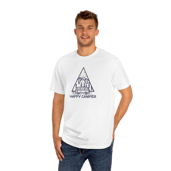 Mens Happy Camper TShirt Classic Mens Camping Tee