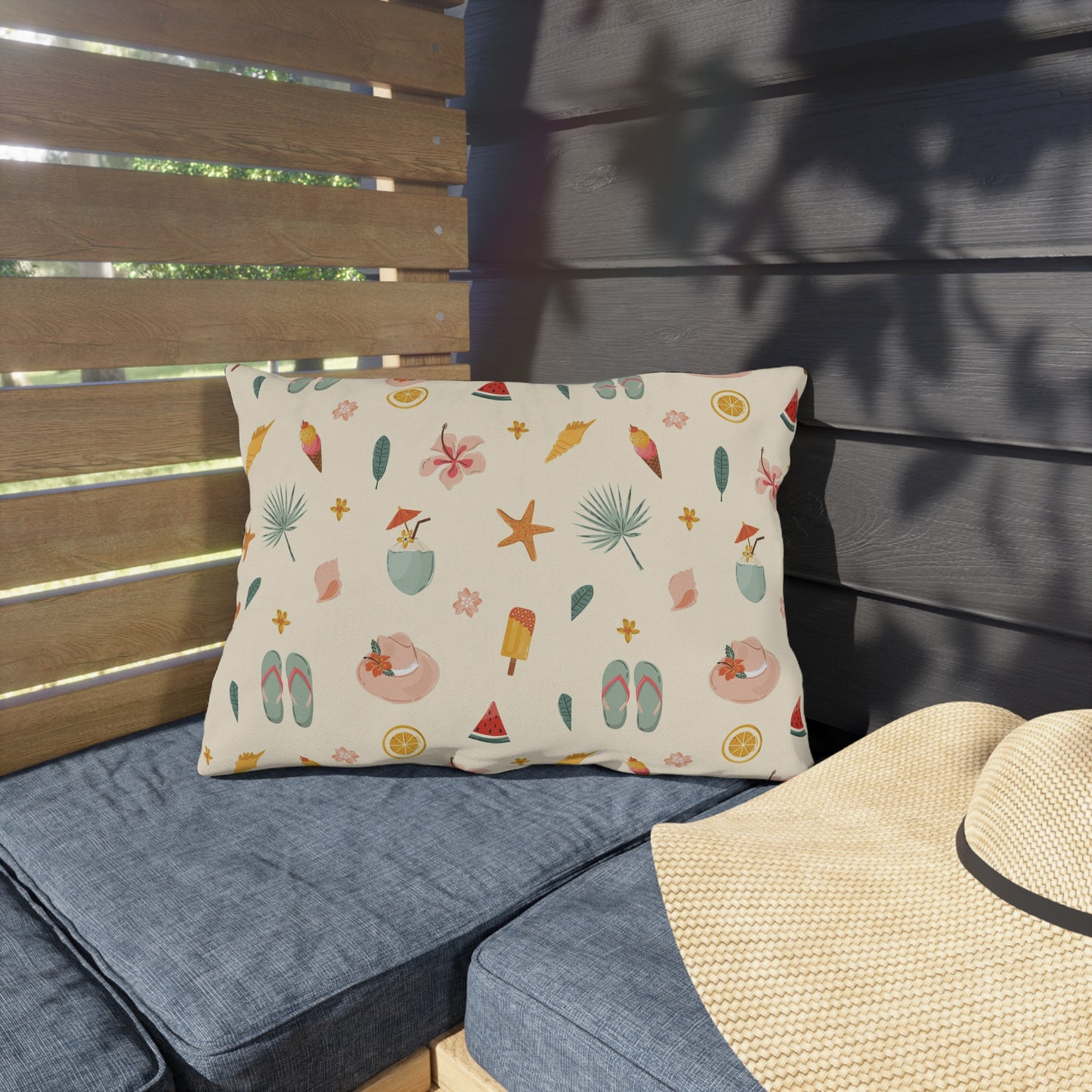 Summer Themed - Outdoor Throw Pillow