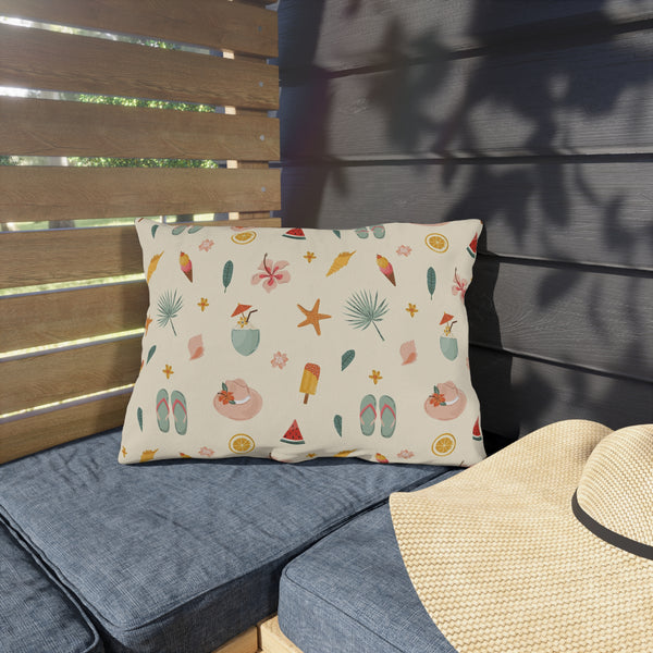 Summer Fun Patterned Outdoor Pillow