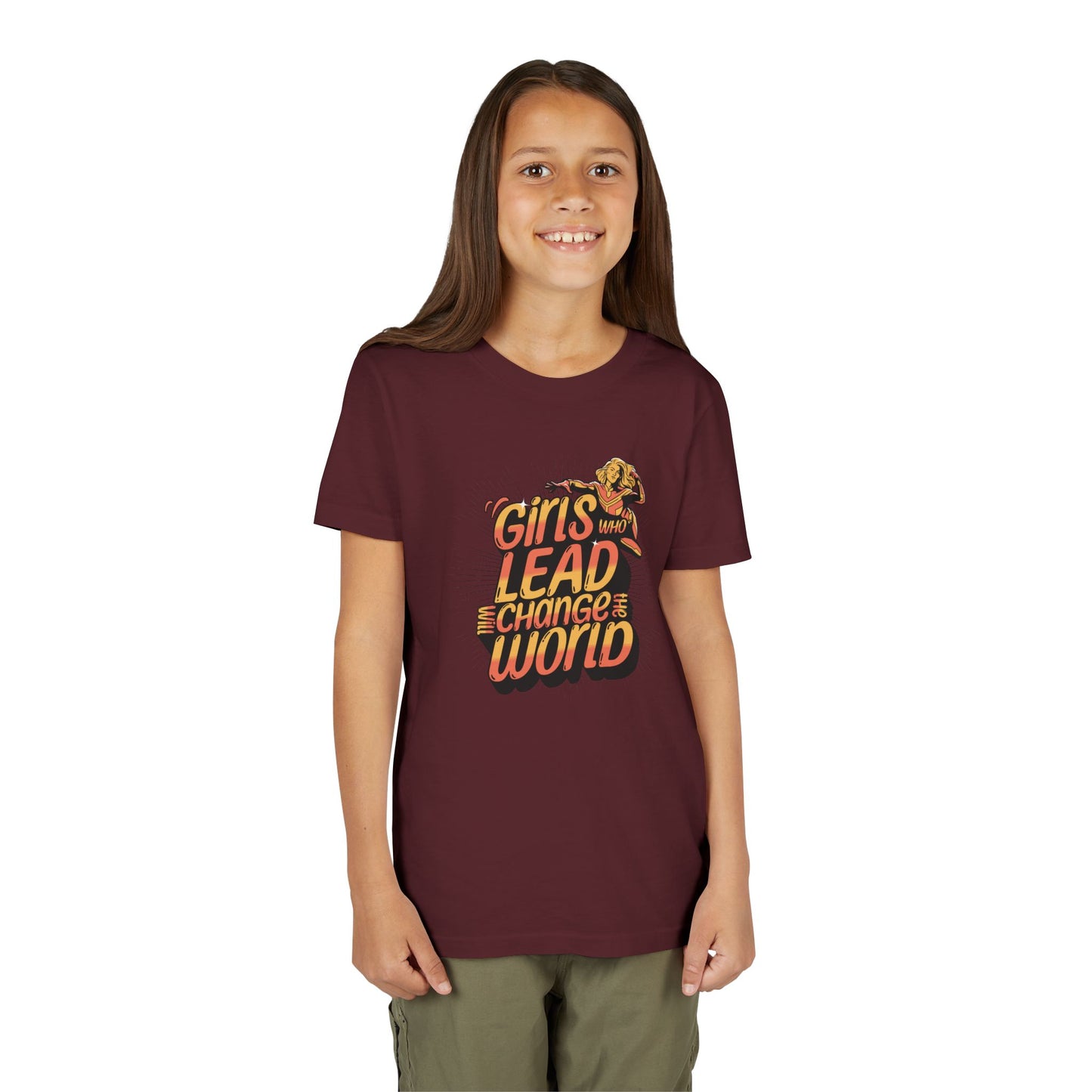 Girls Who Lead Will Change the World - Youth Tee