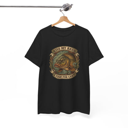 Kiss My Bass, Fish For Cash - Bass Angler Tee