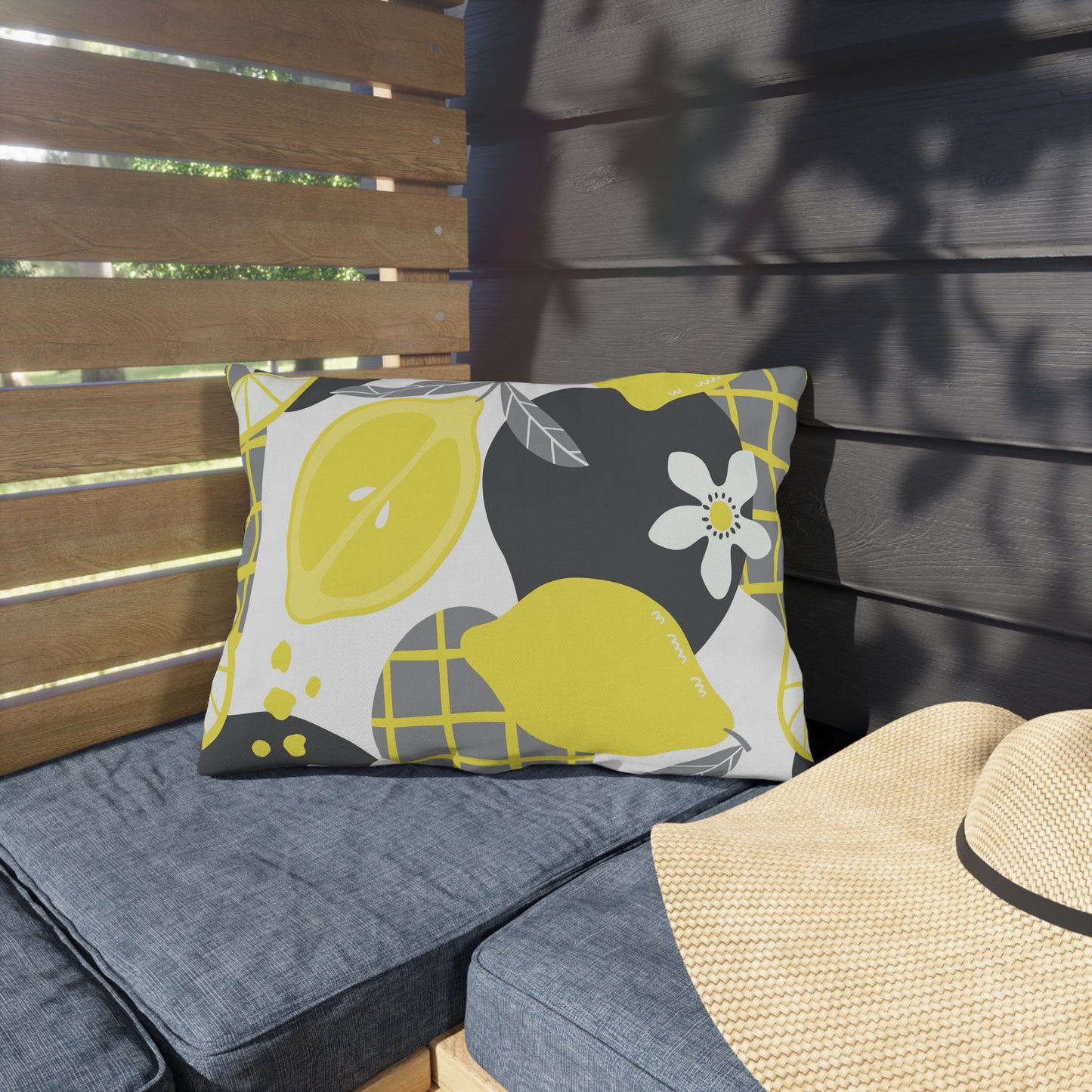 Outdoor Pillow - Lemon Citrus Outdoor Throw Pillow