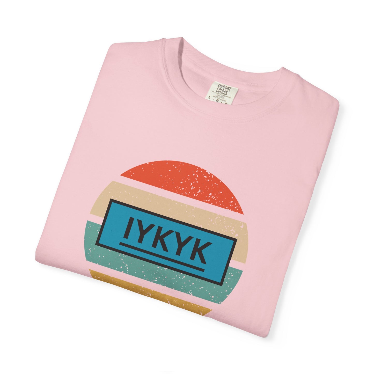 IYKYK Vintage Style Tee with Retro Rainbow