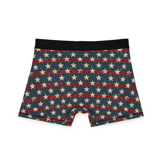 Mens Patriotic Boxer Briefs - USA Flag Design