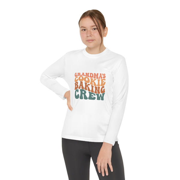 Kids Long Sleeve Grandma Cookie Baking Crew
