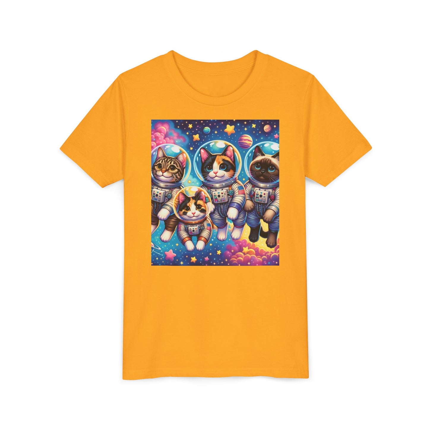 Kids Cats In Space TShirt Kids Graphic Tee