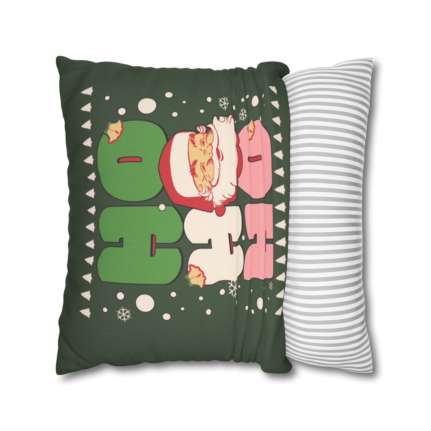 Green Santa Claus Pillow Cover