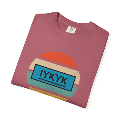 IYKYK Vintage Style Tee with Retro Rainbow