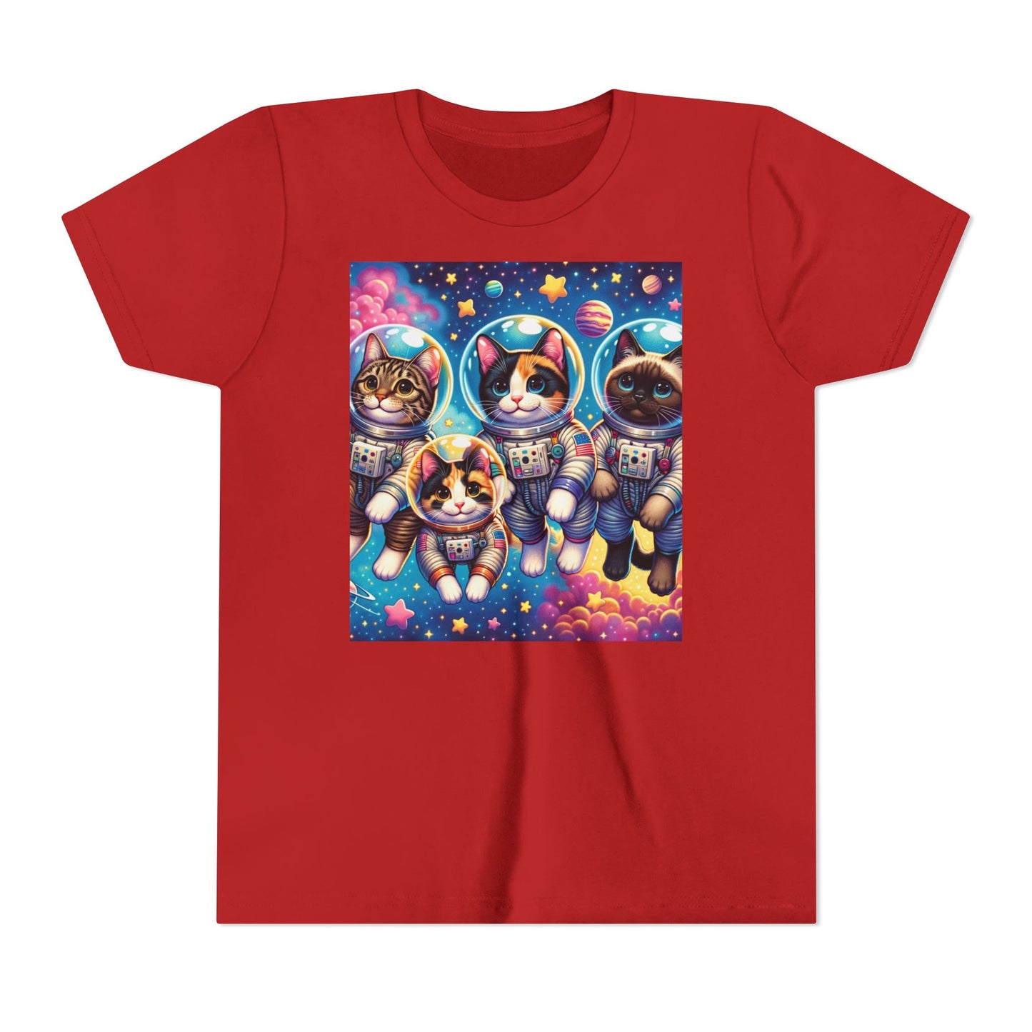 Kids Cats In Space TShirt Kids Graphic Tee