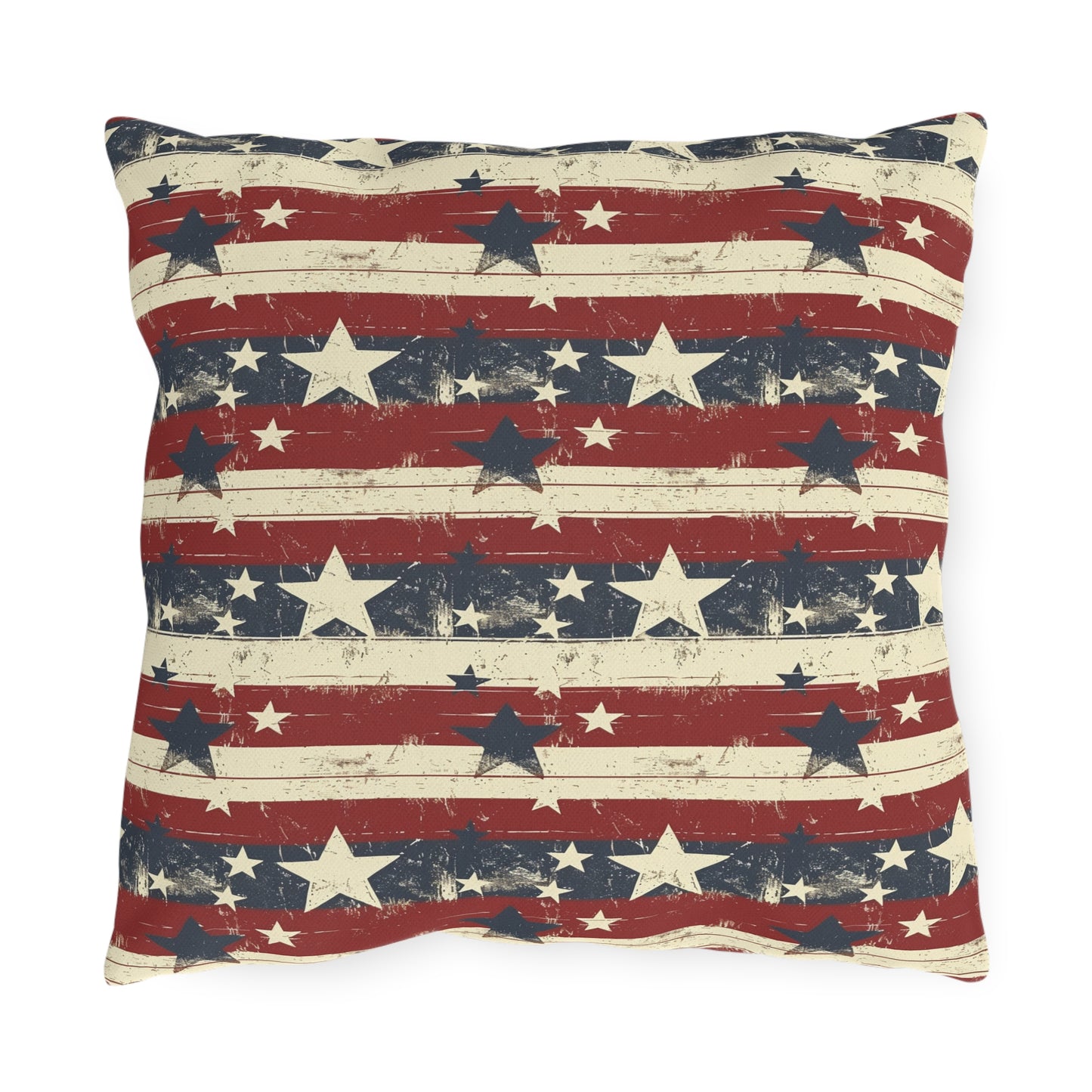 Stars & Stripes - Outdoor Throw Pillow
