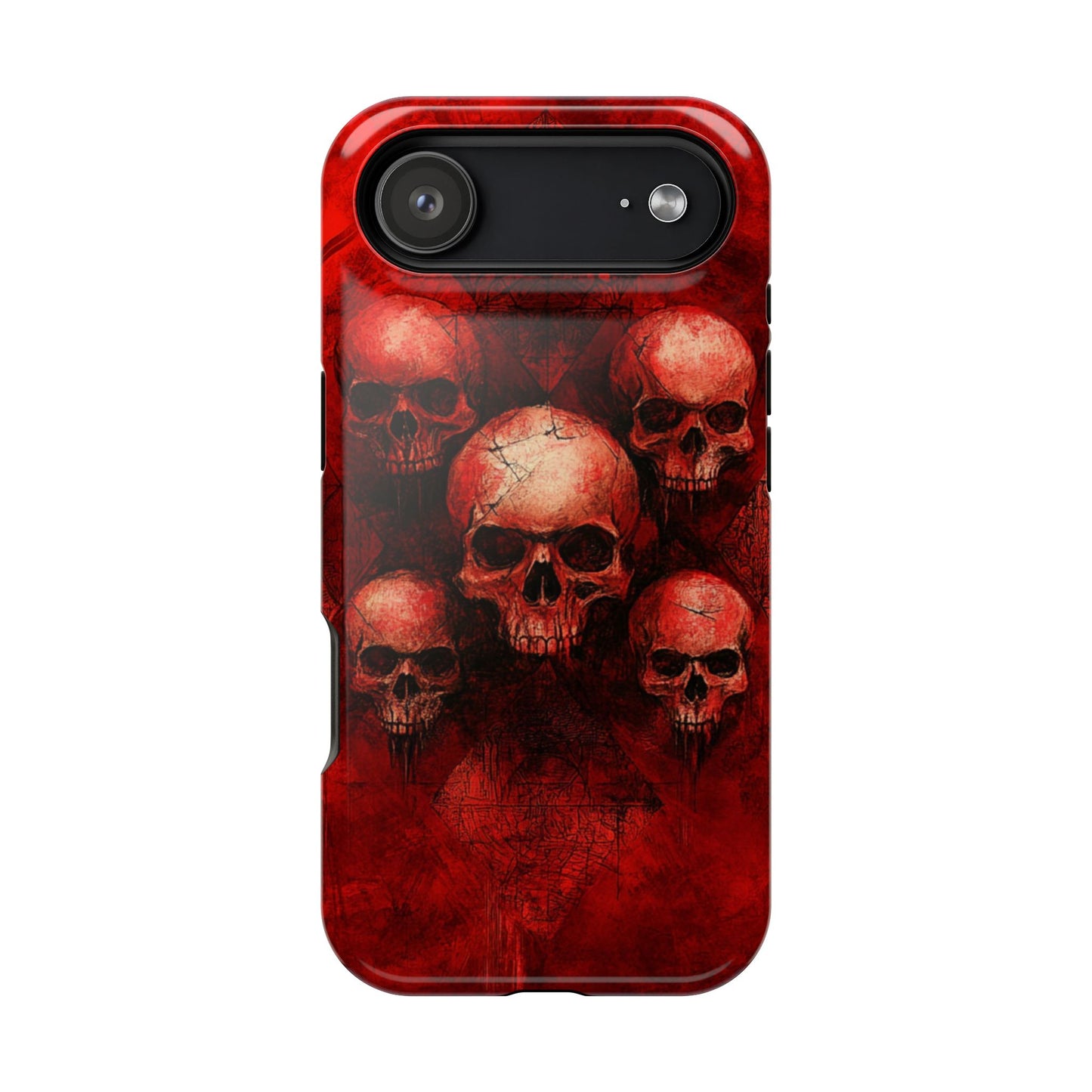 Red Skulls MagSafe iPhone Case